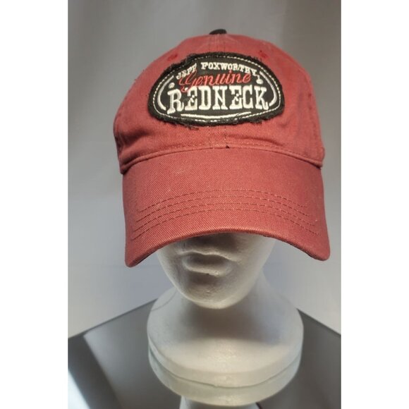 JEFF Foxworthy Genuine Redneck Baseball Cap Hat OSFA Red Strapback Adjustable - Picture 1 of 5